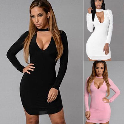 V Collar, Cocktail Sexy Dresses