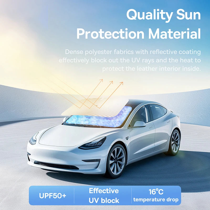 Windshield Sunshade Umbrella Hemmed Edges Cover Protector Parasol for Car Summer Sun Protection Front Window