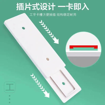 Wall-Mounted Plug Fixer Sticker Punch-free Home Self-Adhesive Socket Fixer Cable Wire Organizer Seamless Power Strip Holder